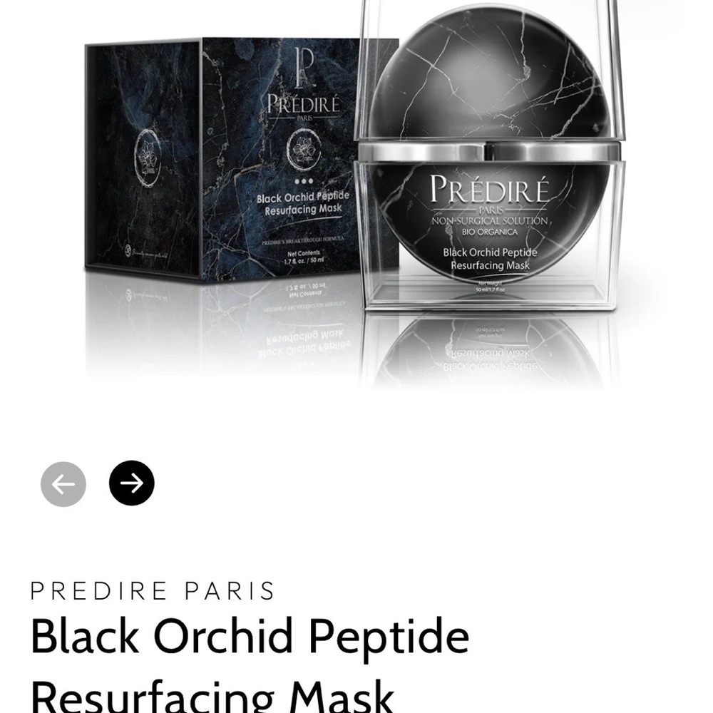 Prédiré Paris Black Orchid Peptide Resurfacing Mask — Black